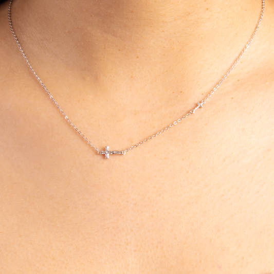 Collar "cruz doble"