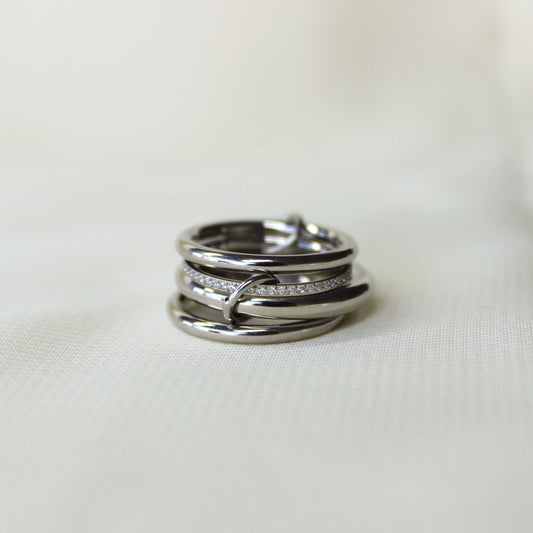 Anillo "hannah" silver