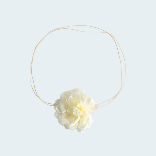 Collar “flor tela“