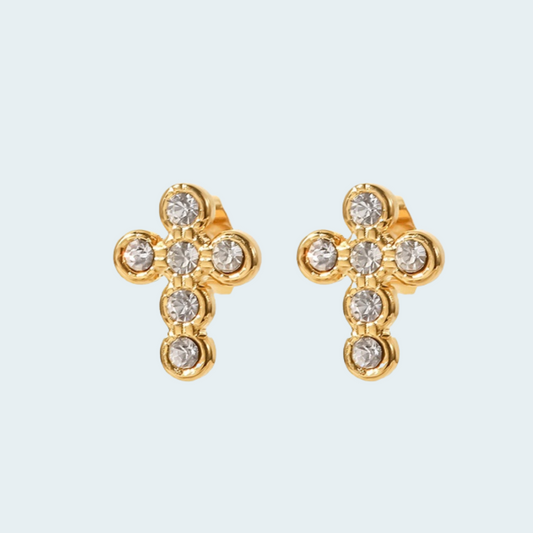 Aretes "cruz"
