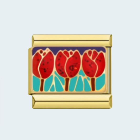 Charm “tulipanes rojos“